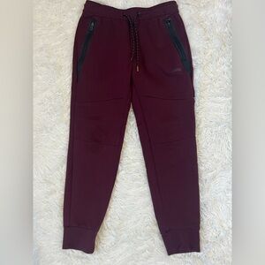 American Eagle Active Flex Joggers Burgundy Maroon Men’s Size Small